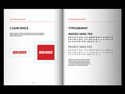 Branding spread branding graphic design guidelines manual spread typography