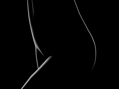 Silhouette 3d female form light lighting sexy shape subtle