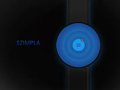 Szimpla night watch app clock design digital future interaction night pulse simple time ui watch