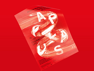 Applaus 2013 | Poster graphic design move poster print red spiral