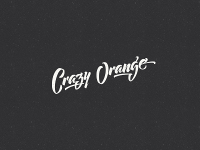 Crazy Orange brushpen calligraphy handwriting lettering typography