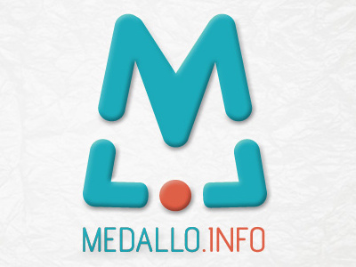 Medalloinfo blue brand branding logo