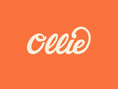 Ollie logotype lettering logo logotype script type wordmark