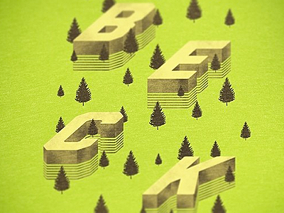Beck - Forest band beck illustration merch merchandise t shirt typography