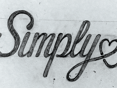 Simplyme exploration hand lettered handlettering heart lettering logo me script simply simplyme sketch typography