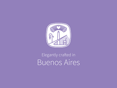 Elegantly Crafted In Buenos Aires argentina buenos aires crafted design location playoff purple shine shoe south america vector
