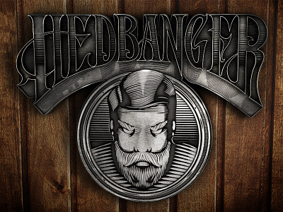 HEDBANGER barbershop barbershop c4d identity logo