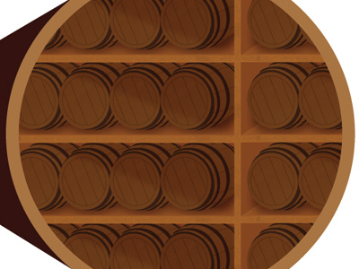 Barrel Storage barrel bourbon illustration whiskey