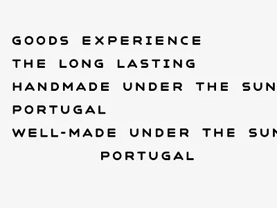 Noise Goods Type typography