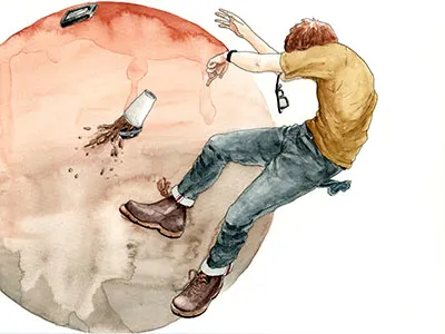 A Strong Wind Pt 4 fashion illustration man modernity watercolor