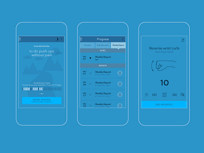 Healios Wireframes app blue healios mobile ui ux wip wireframes