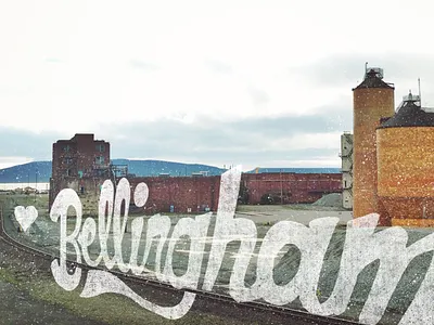 Bham Love bellingham industrial lettering texture