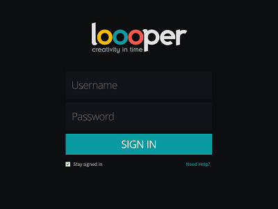 Loooper Sign In :) button creativity help in login loop password sign in signed signin time username