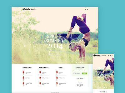 Titika concept design activewear concept design sport ui webiste yoga