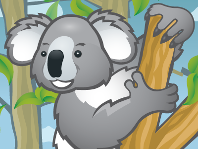 Koala illustration illustrator vector