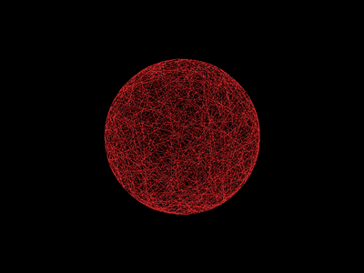 Randomic Red Moon circle code generative moon nodebox random red sphere typography