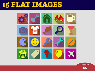 Flat shadowed images flat icons image shadow