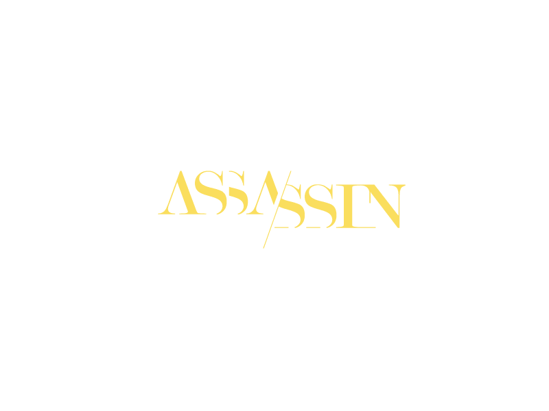 Assasin Logo brand branding identity lettering logo logotype typography
