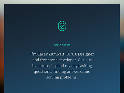 Personal Site Overhaul avenir gradient merriweather portfolio