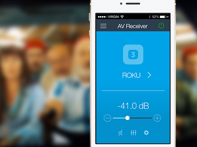 A/V Controller app concept controller ios 7 iphone ui