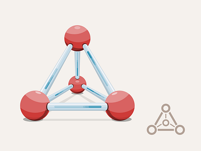 Molecules icon illustration