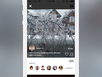 Photo View app camera flat ios7 photo ui