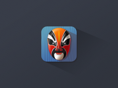 Facebook face facebook icon makeup mask peking opera people ui