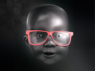 Lilian 3d baby head rayban sculpting