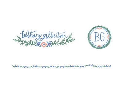 Bethany Gilbertson Photo Branding bethany gilbertson photography branding design floral golden pines paper shop hand lettering illustration logo organic pattern tribal