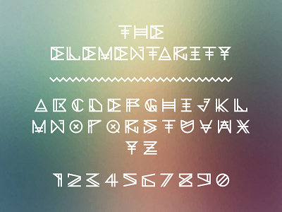 The Elementarity Typeface alchemic cosmic font futuristic headlines lines minimal minimalistic techno trafaret ttf typeface