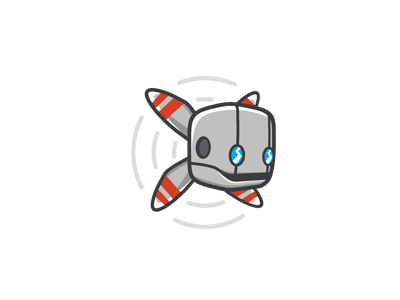 Propeller games branding character developers game gif logo mark propeller robot siberia stolz