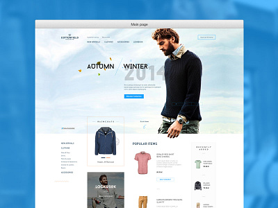 Cottonfield Store design ecommerce fashion product shop shopping cart store web webdesign