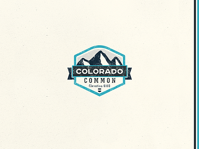 Colorado Brewery beer brand branding brewery colorado common grunge hard cider logo mountain mountains vintage