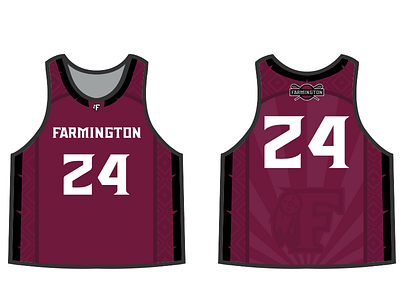 Lacrosse Custom Jerseys custom font jersey lacrosse maroon uniform vector