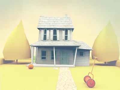Suburban House 3d house