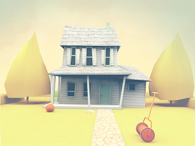 Suburban House 3d house