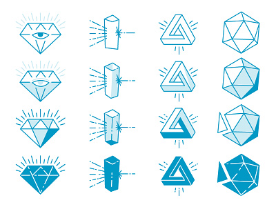 Crystals and Light and Sacred G clarity collaboration crystal diamond focus icosahedron penrose triangle