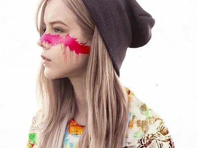 High-Risk edmonton girl graphic paint poster urban youth