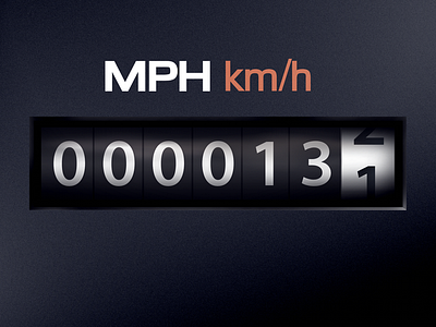 Marathon Odometer concept gauge marathon mock up mph pixelmator