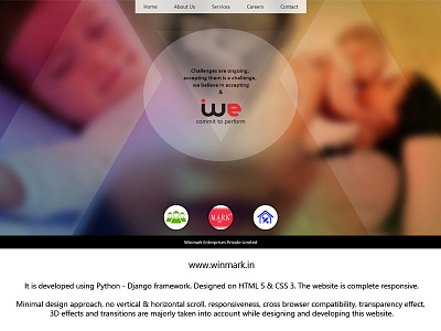 Corporate Website on Python Django Framework 3d effects bath linen bed linen corporate css 3 django html 5 linen minimal responsive website