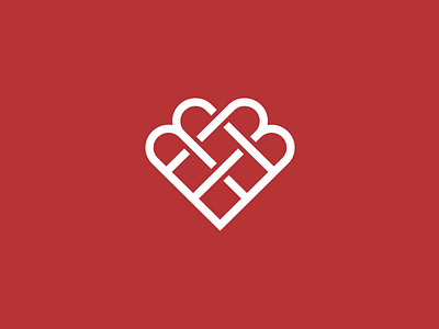 M+M+Heart branding celtic heart identity logo minimal simple symbol