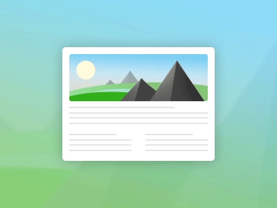 Template icon animation gif icon landscape template
