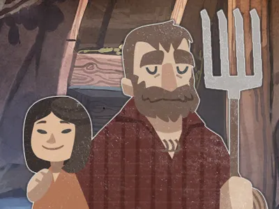 Farm'in illustration people vector