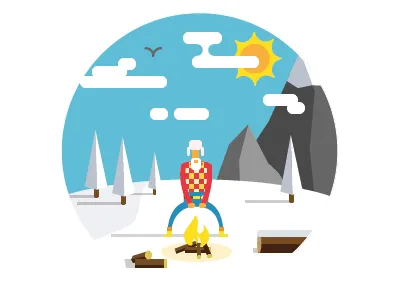 Iceman android app illustration ios