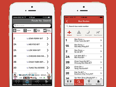 Bus iOS app redesign app bus interface ios iphone list mobile mockup quick redesign ui