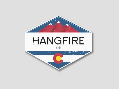 Hangfire skis colorado handmade logo skis snow winter