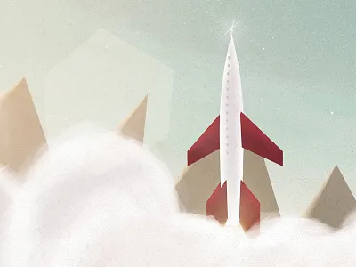A Ticket For Space Travel illustration rocket space texture