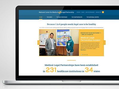 National Center for Medical Legal Partnership design develop legal medical mlp wdg web development group website