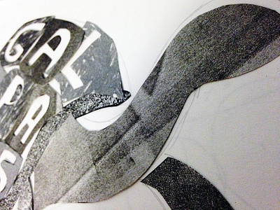 Giant Tortoise cut monoprint paper tortoise