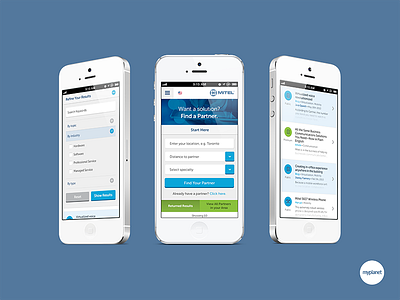 Mitel Responsive Mobile mobile responsive ui design